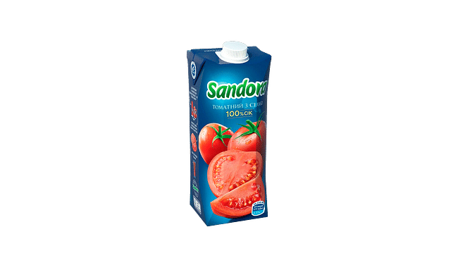 Сок томатный Sandora 0,5 л меню Monoпіца